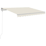 Tenda Automatica con Sensore Vento e LED 300x250 cm Crema