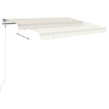 Tenda Automatica con Sensore Vento e LED 300x250 cm Crema