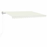 Tenda Automatica con Sensore Vento e LED 400x300 cm Crema
