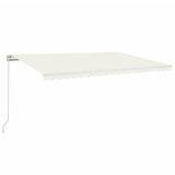 Tenda da Sole Retrattile Manuale 500x300 cm Crema