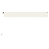 Tenda da Sole Retrattile Manuale 500x300 cm Crema