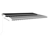 Tenda Automatica con Sensore Vento e LED 500x300 cm Antracite
