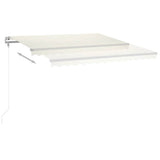 Tenda Automatica con Sensore Vento e LED 400x350 cm Crema