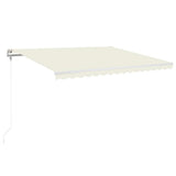 Tenda Automatica con Sensore Vento e LED 450x350 cm Crema