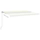 Tenda da Sole Retrattile Manuale 500x350 cm Crema
