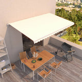 Tenda da Sole Retrattile Manuale 500x350 cm Crema