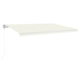 Tenda da Sole Retrattile Automatica 500x350 cm Crema
