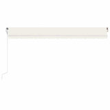 Tenda Automatica con Sensore Vento e LED 500x350 cm Crema