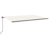 Tenda da Sole Retrattile Manuale 500x300 cm Crema