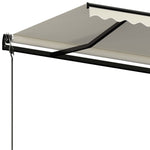 Tenda da Sole Retrattile Automatica 400x350 cm Crema