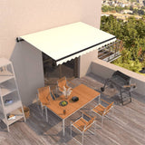 Tenda da Sole Retrattile Automatica 450x350 cm Crema