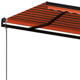 Tenda da Sole Retrattile Automatica 450x350 cm Arancio Marrone