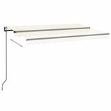 Tenda Automatica con Sensore Vento e LED 450x350 cm Crema