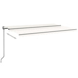 Tenda da Sole Retrattile Automatica 500x350 cm Crema