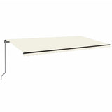 Tenda da Sole Retrattile Manuale 600x350 cm Crema