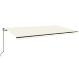 Tenda Automatica con Sensore Vento e LED 600x350 cm Crema