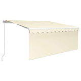 Tenda da Sole Retrattile Manuale con Parasole 3x2,5 m Crema