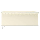 Tenda da Sole Retrattile Manuale con Parasole 3x2,5 m Crema