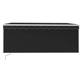 Tenda da Sole Retrattile Manuale con Parasole 3x2,5 m Antracite