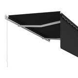 Tenda da Sole Retrattile Manuale con Parasole 3x2,5 m Antracite