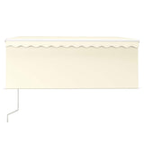 Tenda Automatica con Parasole LED e Sensore Vento 3x2,5m Crema