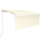 Tenda Automatica Parasole LED Sensore Vento 3,5x2,5cm Crema