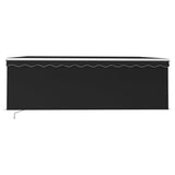 Tenda da Sole Retrattile Manuale con Parasole 4x3 m Antracite