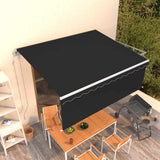 Tenda da Sole Retrattile Automatica con Parasole 4x3m Antracite
