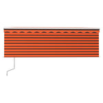 Tenda Automatica con Sensore Vento 4,5x3 m Arancione e Marrone