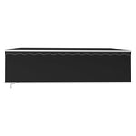 Tenda da Sole Retrattile Manuale con Parasole 5x3m Antracite