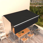 Tenda da Sole Retrattile Manuale con Parasole 5x3m Antracite