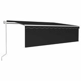 Tenda Automatica con Parasole Sensore Vento e LED 5x3 Antracite
