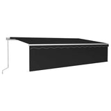 Tenda da Sole Retrattile Manuale con LED 6x3 m Antracite