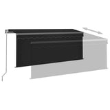 Tenda da Sole Retrattile Manuale con LED 3x2,5 m Antracite