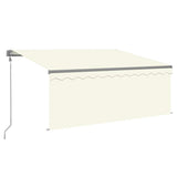 Tenda da Sole Retrattile Automatica con Parasole 3x2,5m Crema