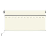 Tenda da Sole Retrattile Automatica con Parasole 3x2,5m Crema