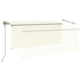 Tenda da Sole Retrattile Automatica con Parasole 3x2,5m Crema