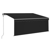 Tenda Sole Retrattile Automatica con Parasole 3x2,5m Antracite