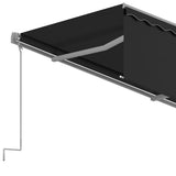 Tenda Sole Retrattile Automatica con Parasole 3x2,5m Antracite