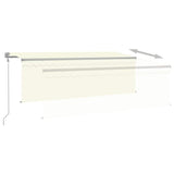 Tenda da Sole Retrattile Automatica con Parasole 4x3 m Crema