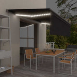 Tenda Automatica con Parasole Sensore Vento e LED 5x3 Antracite