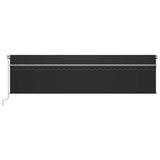 Tenda da Sole Retrattile Manuale con Parasole 6x3 m Antracite