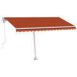 Tenda Retrattile Automatica con Palo 400x300 cm Arancio Marrone