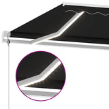 Tenda Automatica con Sensore Vento e LED 450x300 cm Antracite
