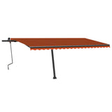 Tenda da Sole Manuale Autoportante 400x300 cm Arancione Marrone