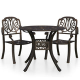 Set da Bistrot 3 pz in Alluminio Pressofuso Bronzo
