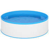 Piscina Fuori Terra con Skimmer e Pompa Sospesi 350x90cm Bianca