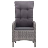 Set Mobili da Pranzo per Giardino 5 pz Grigio