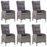 Set da Pranzo da Giardino 7 pz Grigio