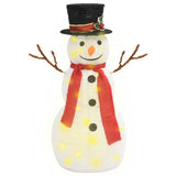 Figura Natalizia Pupazzo di Neve a LED Tessuto Pregiato 60 cm